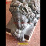 Natural Stone Carved lion Figure