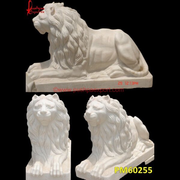 White Marble Stone Lion Figure PM60255 marble lion sculpture,marble lion head,marble chinese lions,lion stone carving,lion statue marble,lion marble,lion inlay,lion in stone.jpg