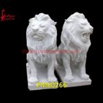 Marble Stone Lion Figure