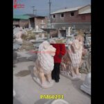 Sandstone Carved Lion Statue