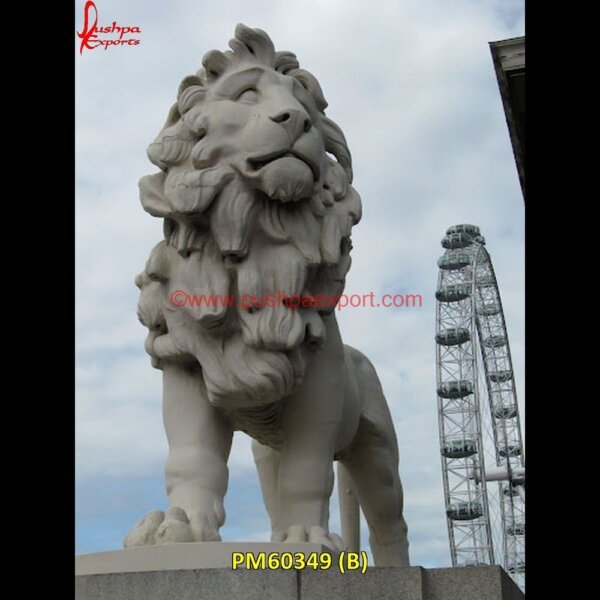 PM60349 (B) stone garden lions sculptures,stone carved lion,stone age lion,small stone lions,small marble lion statue,pair of stone lions,old stone lions.jpg