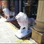 Marble Carving Lion Statue