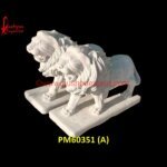 Natural Marble Stone Lion Sculpture