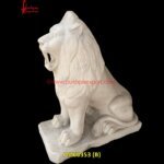 Lion Figurine Of White Marble