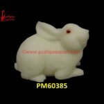 White Marble Rabbit Figurine