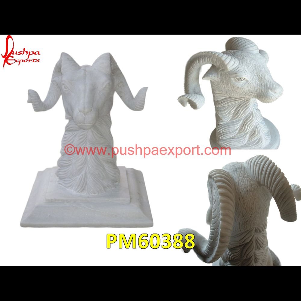 Marble Rams Statue PM60388 animal marble statue,carved stone animal statue,marble animal figurine,marble animal sculpture,marble animal statue,stone animal figurine.jpg