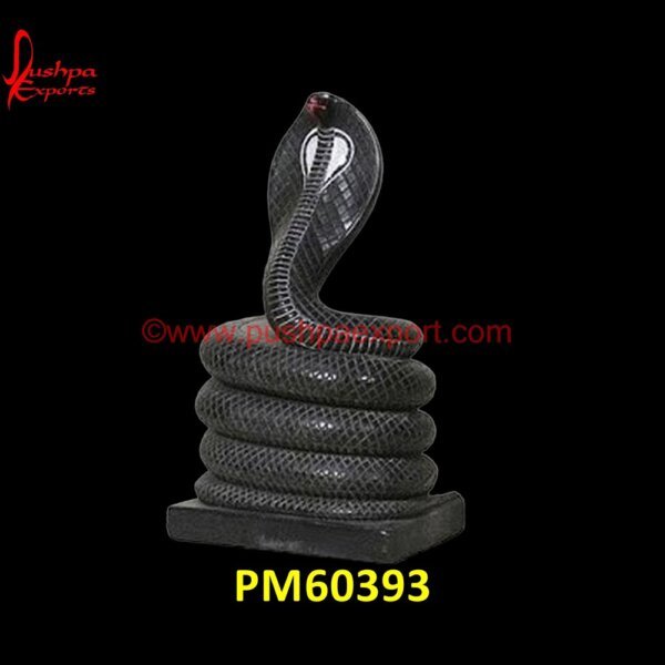 Black Marble Snake Figurine PM60393 animal marble statue,carved stone animal statue,marble animal figurine,marble animal sculpture,marble animal statue.jpg