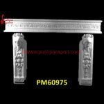 White Marble Carving Fireplace Mantel