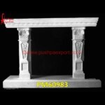 Fireplace Mantel White Marble