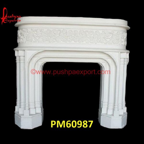 Natural White Marble Fireplace Stone PM60987 stone fireplace with white mantel,stone fireplace with tv,stone fireplace wall ideas,stone fireplace surround ideas.jpg