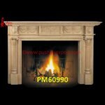 Fireplace Mantel of Natural Sandstone