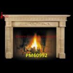 Carving Sandstone Fireplace Mantel