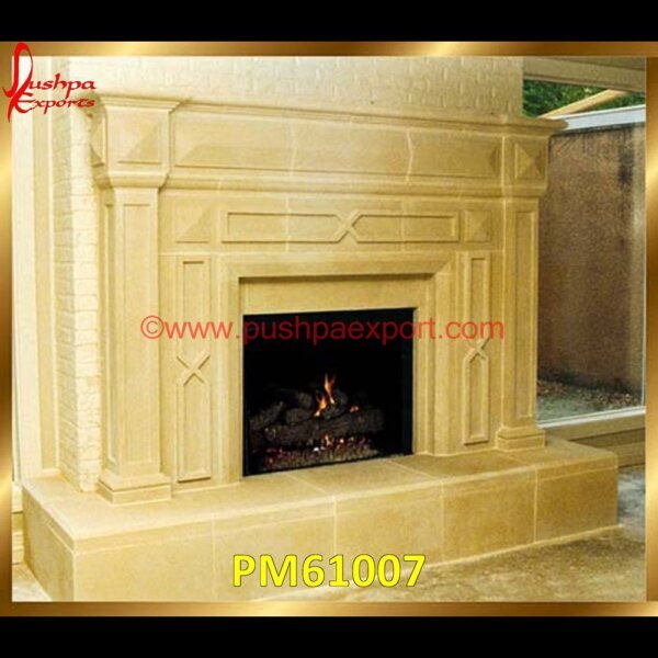 Carved Fireplace Wall Sandstone PM61007 modern stone fireplace surround,modern marble tile fireplace,modern marble fireplace wall,modern limestone fireplace.jpg