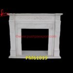 Mantel White Marble Fireplace