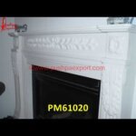 Fireplace of Natural White Marble