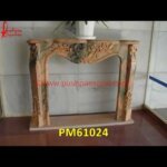 Handmade Pink Marble Fireplace