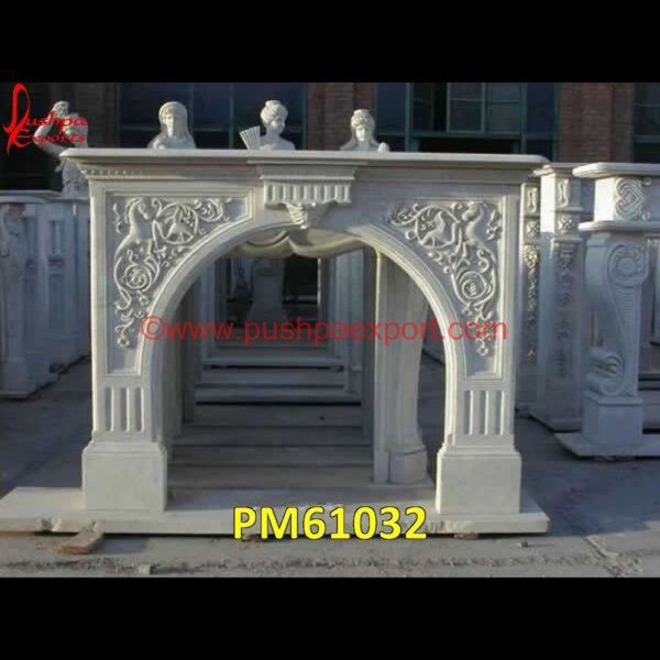 Natural White Carving Marble Fireplace Surround PM61032 dark stone fireplace,corner stone fireplace,cast stone mantel,carrara marble fireplace.jpg