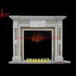 Fireplace of White Marble