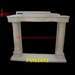 Stone Tiled Fireplace Wall