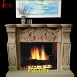 Sandstone Carving Fireplace Wall