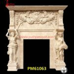 Sandstone Carving Fireplace