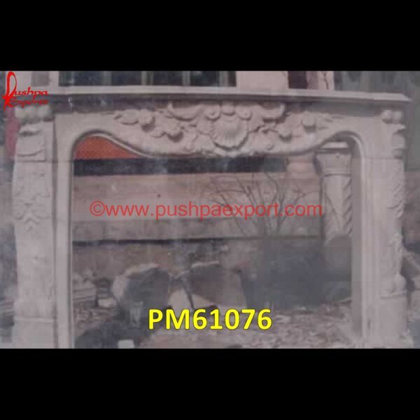 Fireplace of Carved Sandstone PM61076 cast stone fireplace hearth,cast limestone fireplace mantels.jpg