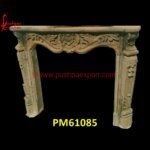 Natural Sandstone Carving Fireplace