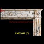 Italian Marble Fireplace Wall