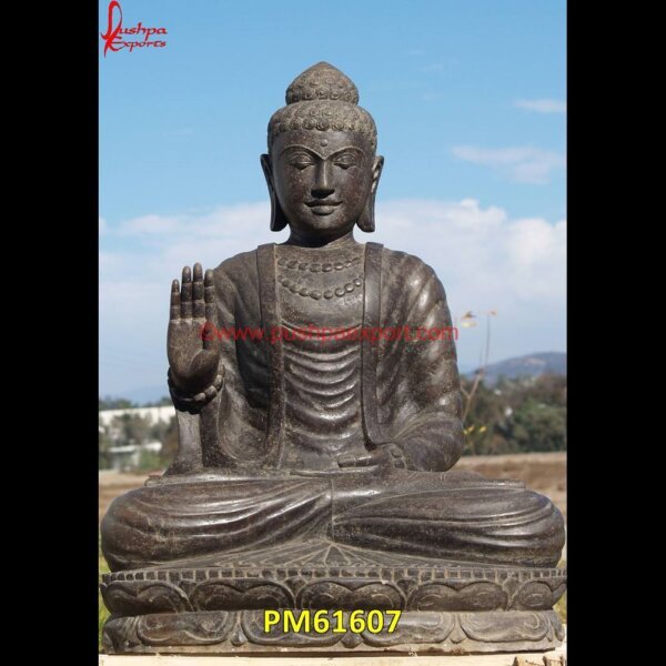 Black Stone Buddha Statue PM61607 marble buddha statue,stone buddha,stone buddha head,stone buddha statue garden.jpg