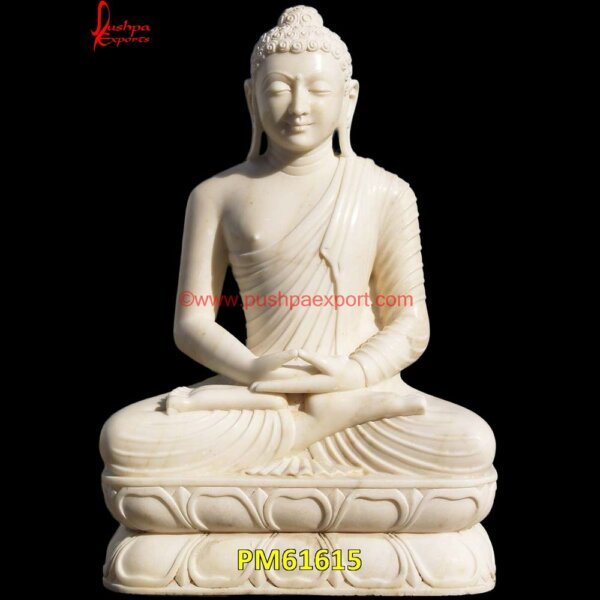 White Marble Sitting Buddha Statue PM61615 big stone buddha statue,black marble buddha statue,black stone buddha,black stone buddha statue.jpg