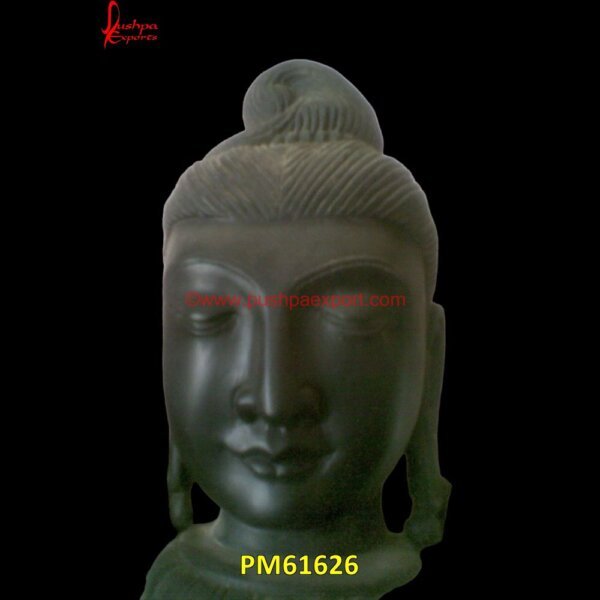 Black Marble Buddha Head PM61626 buddha marble statue online,buddha marble statue price,buddha sculpture stone.jpg