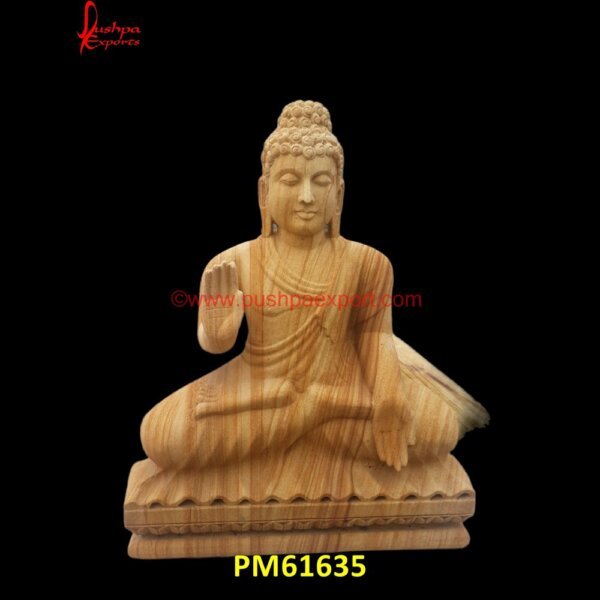 Teak Sandstone Buddha Carved Statue PM61635 buddha stone painting,buddha stone sculpture,buddha stone statue for aquarium,buddha stone statue online.jpg