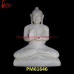 Carving White Marble Buddha Statue