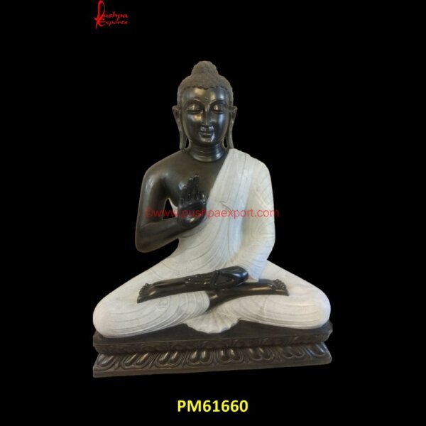 Black And White Buddha Statue PM61660 buddha head stone sculpture,buddha in marble,buddha in stone.jpg