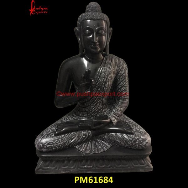 Textured Black Marble Buddha Statue PM61684 stone buddha,stone buddha head,stone buddha statue garden,antique carved buddha.jpg