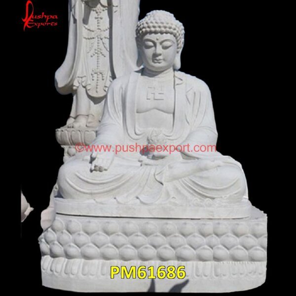 Carved White Stone Sitting Buddha Statue PM61686 stone buddha statue garden,antique carved buddha,antique stone buddha,antique stone.jpg