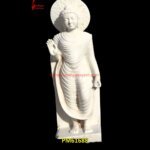 White Standing Buddha Statue