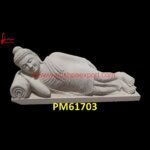 Carved Mint Sandstone Buddha Statue