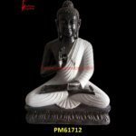 Buddha Statue Of Black and White Stone