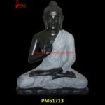 Black Marble Stone Buddha Statue