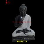 Carved Black Marble Buddha Statue