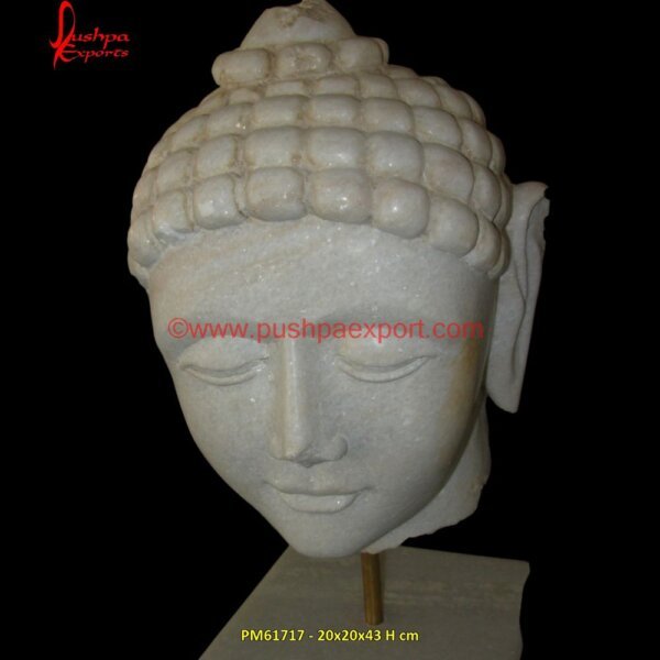 Buddha White Head PM61717 - buddha stone  wall art,buddha stone wall panel,buddha wall carving,buddha white marble.jpg