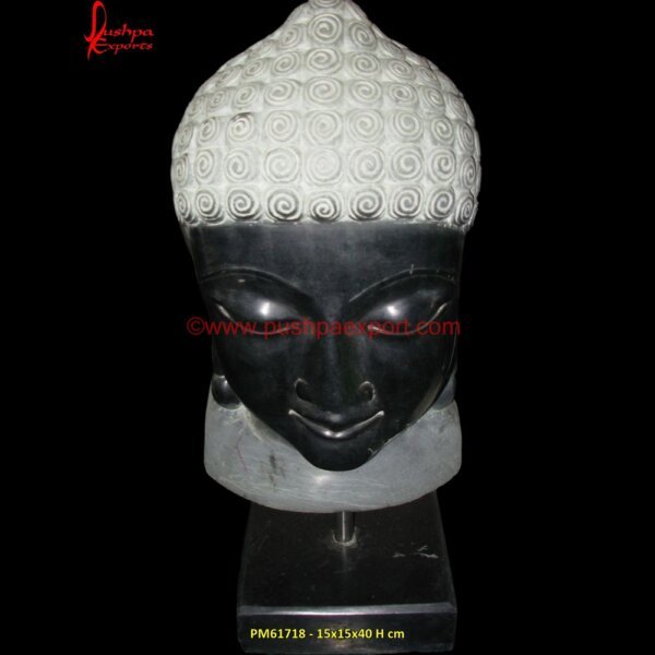 Black Buddha Head PM61718 - buddha stone wall panel,buddha wall carving,buddha white marble,buddha white marble.jpg