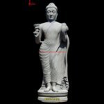 Grey Buddha Standing Statue