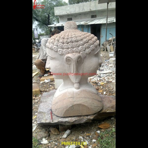 PM61724 (C) black stone buddha statue,buddha face stone,buddha garden statue stone,buddha green stone.jpg