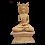 Sandstone Sitting Buddha Statue