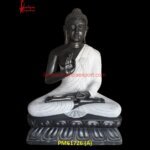 Black And White Sitting Buddha Idol