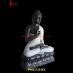 Black And White Sitting Buddha Idol