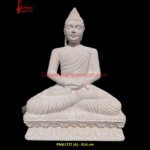 Meditating Sandstone Buddha Statue