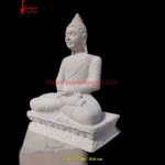 Meditating Sandstone Buddha Statue